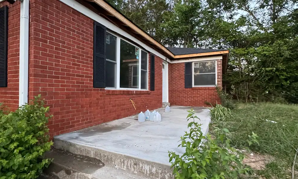 Brick house exterior